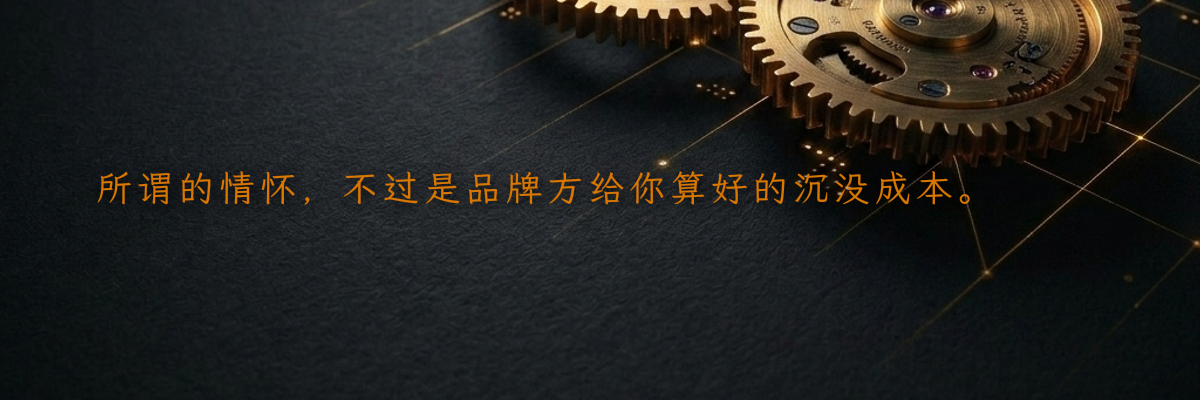 所谓的情怀,不过是品牌方给你算好的沉没成本。