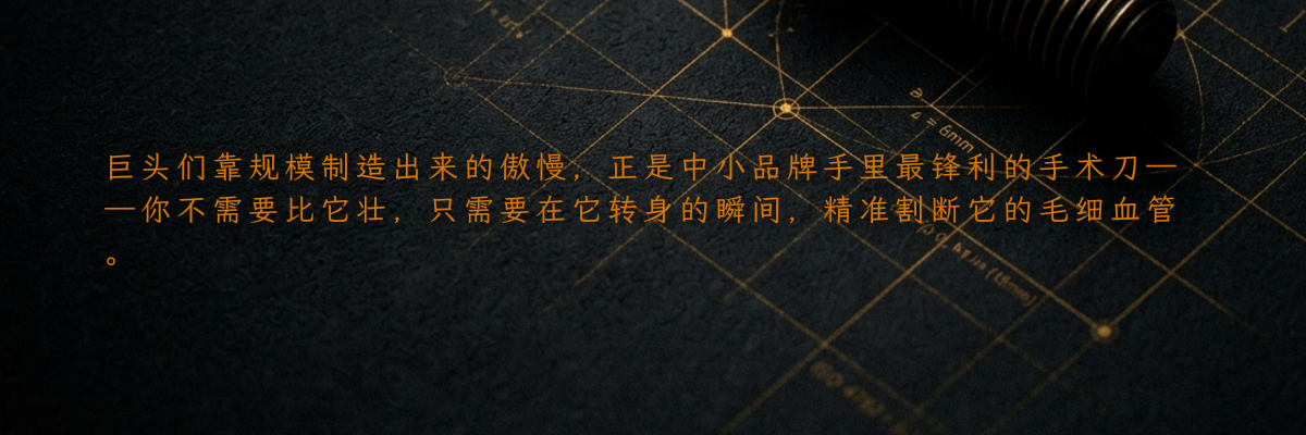 家电中小品牌:2026年,要么在价值缝隙里当隐形冠军,要么在价格绞肉机里变成尸体