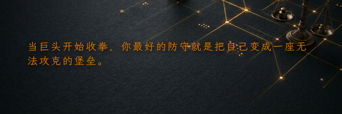 当巨头开始收拳,你最好的防守就是把自己变成一座无法攻克的堡垒。