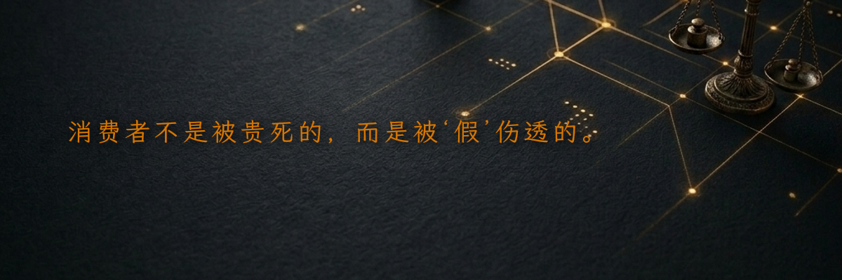 消费者不是被贵死的,而是被‘假’伤透的。