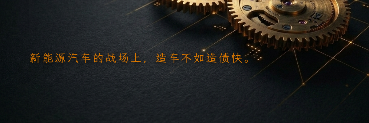 新能源汽车的战场上,造车不如造债快。