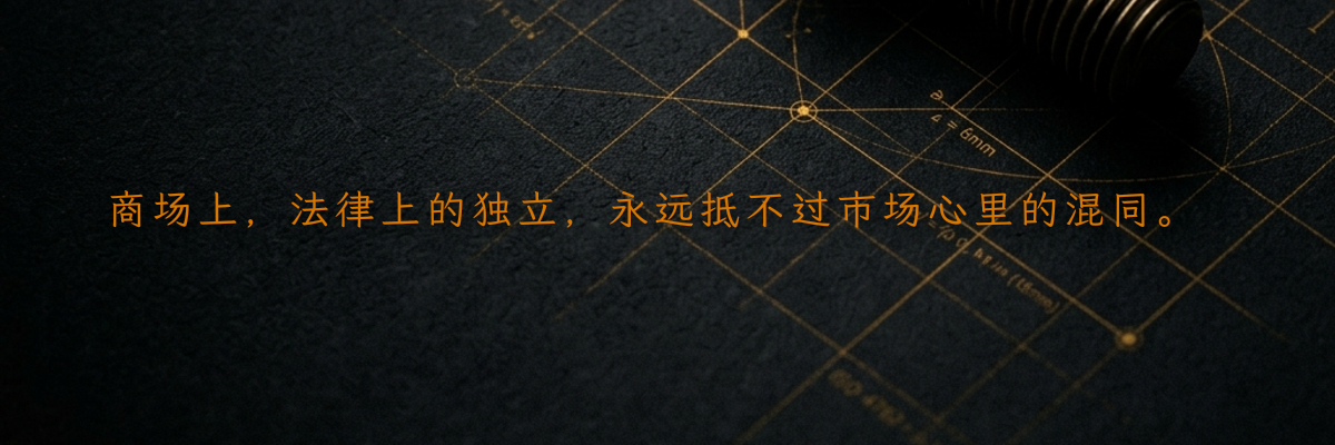 商场上,法律上的独立,永远抵不过市场心里的混同。