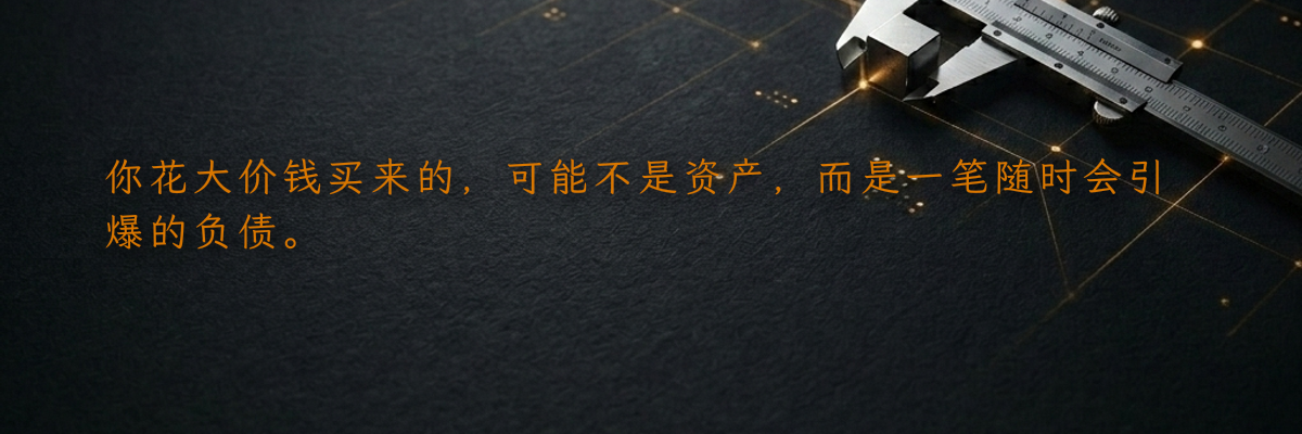 你花大价钱买来的,可能不是资产,而是一笔随时会引爆的负债。