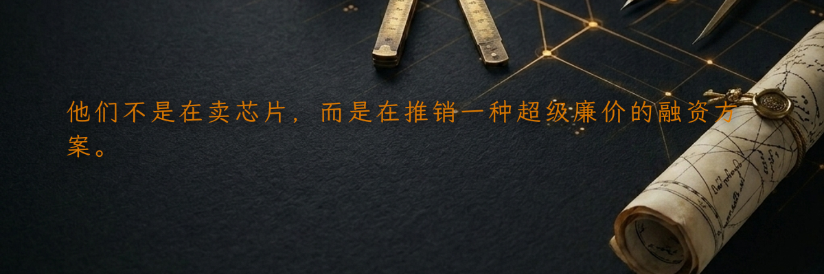 他们不是在卖芯片,而是在推销一种超级廉价的融资方案。