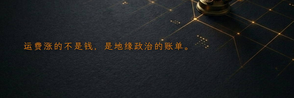 运费涨的不是钱,是地缘政治的账单。