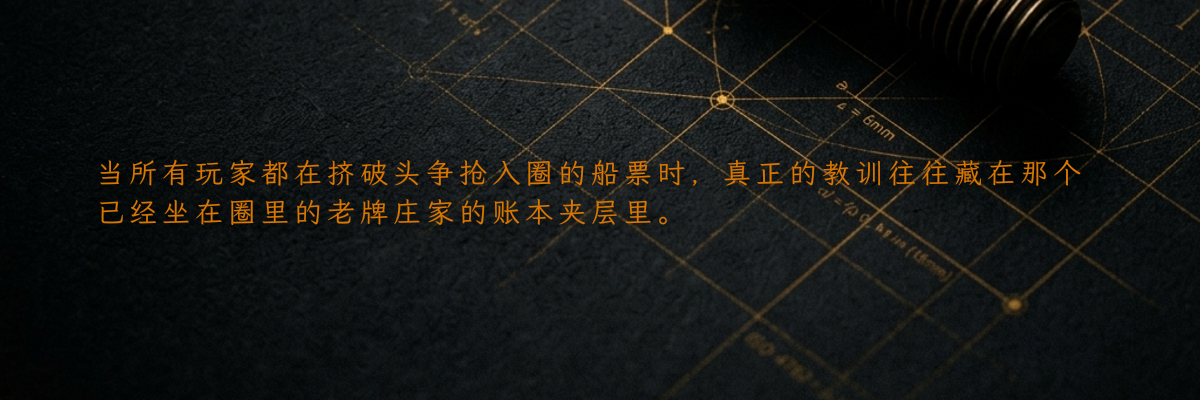 当所有玩家都在挤破头争抢入圈的船票时,真正的教训往往藏在那个已经坐在圈里的老牌庄家的账本夹层里。