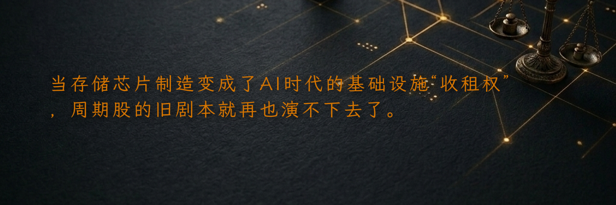 当存储芯片制造变成了AI时代的基础设施“收租权”,周期股的旧剧本就再也演不下去了。
