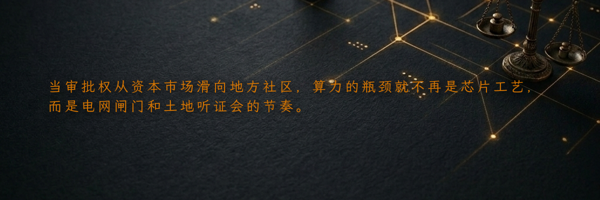 当审批权从资本市场滑向地方社区,算力的瓶颈就不再是芯片工艺,而是电网闸门和土地听证会的节奏。