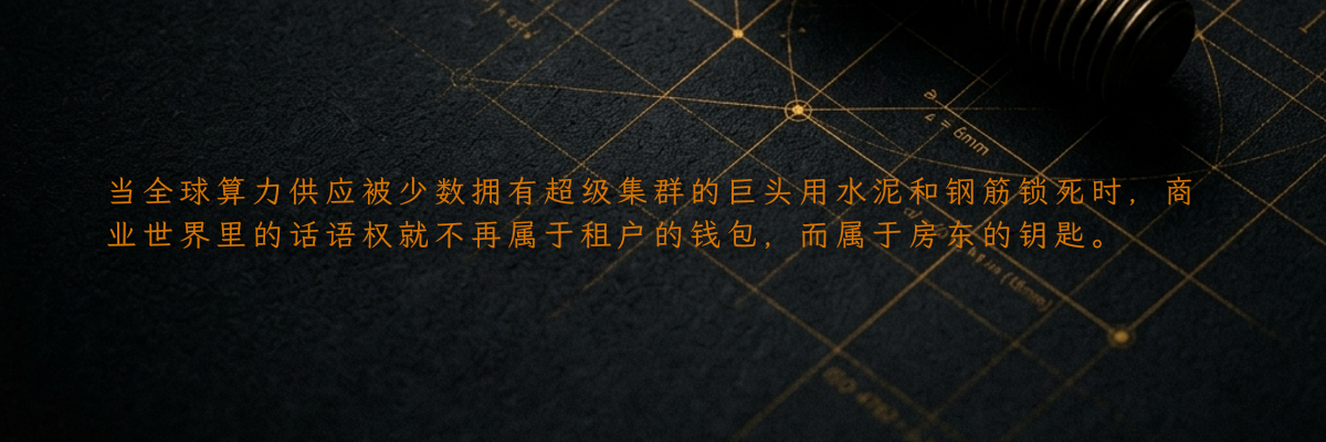 当全球算力供应被少数拥有超级集群的巨头用水泥和钢筋锁死时,商业世界里的话语权就不再属于租户的钱包,而属于房东的钥匙。