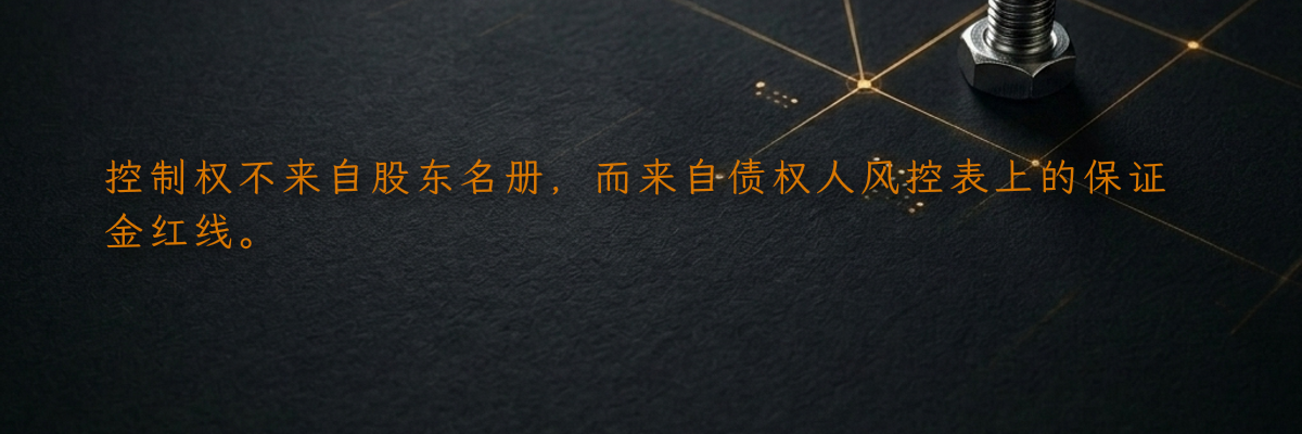 控制权不来自股东名册,而来自债权人风控表上的保证金红线。