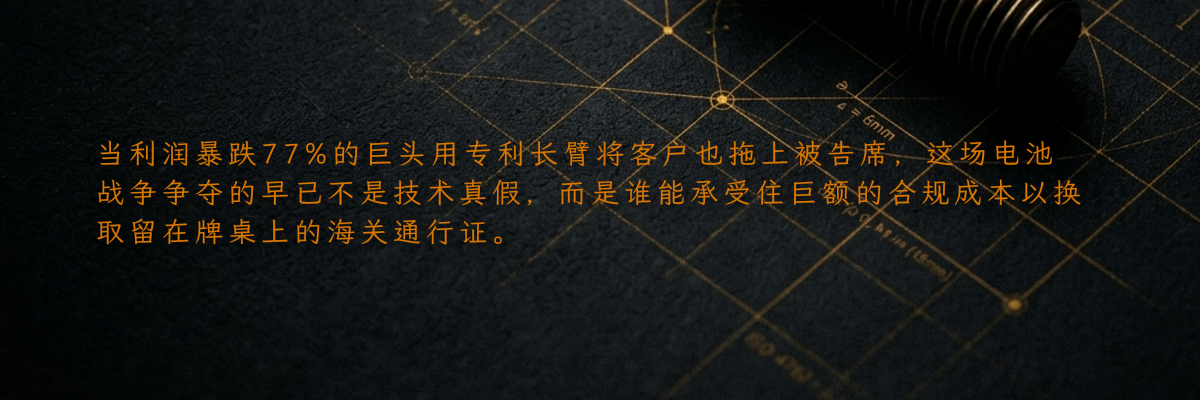 LG新能源的利润断崖与专利长臂:一场算不过来的成本账