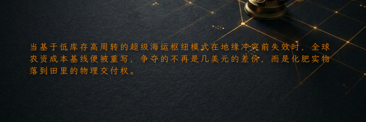 化肥卡在霍尔木兹,谁在为全球粮食的“血管堵塞”买单?