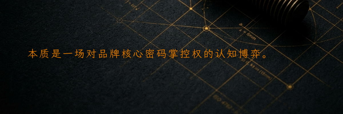 本质是一场对品牌核心密码掌控权的认知博弈。