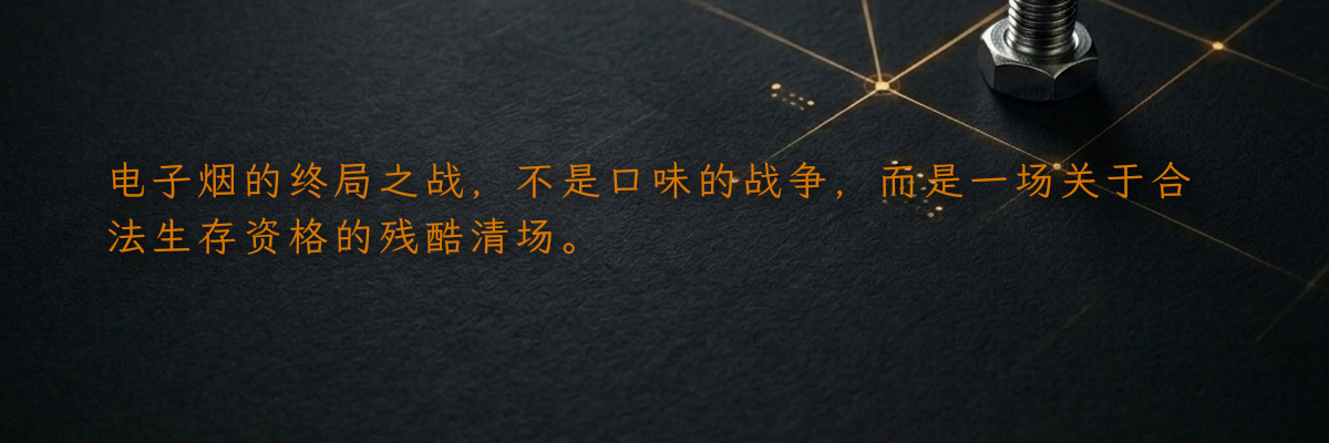 电子烟的终局之战,不是口味的战争,而是一场关于合法生存资格的残酷清场。