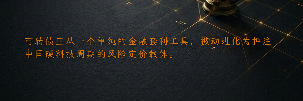 可转债正从一个单纯的金融套利工具,被动进化为押注中国硬科技周期的风险定价载体。