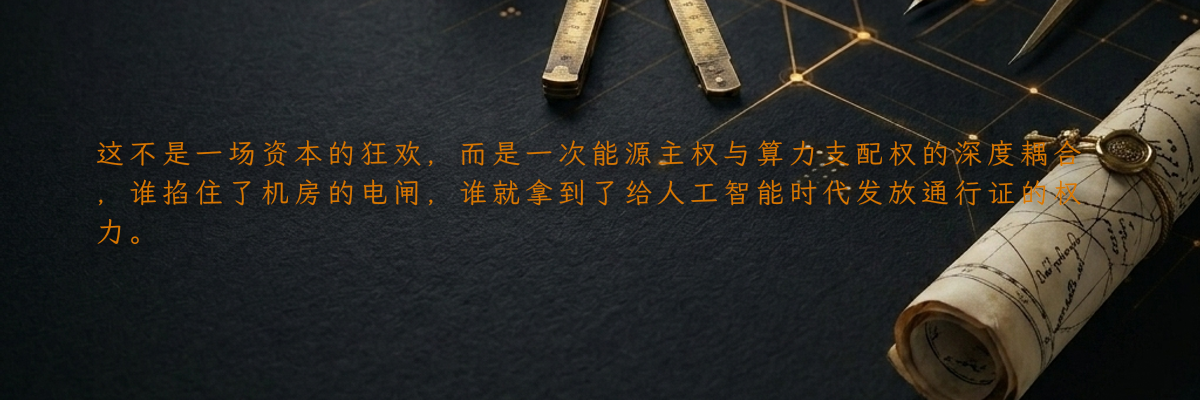 这不是一场资本的狂欢,而是一次能源主权与算力支配权的深度耦合,谁掐住了机房的电闸,谁就拿到了给人工智能时代发放通行证的权力。