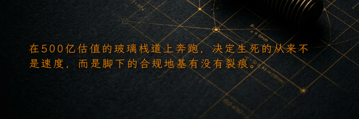 在500亿估值的玻璃栈道上奔跑,决定生死的从来不是速度,而是脚下的合规地基有没有裂痕。
