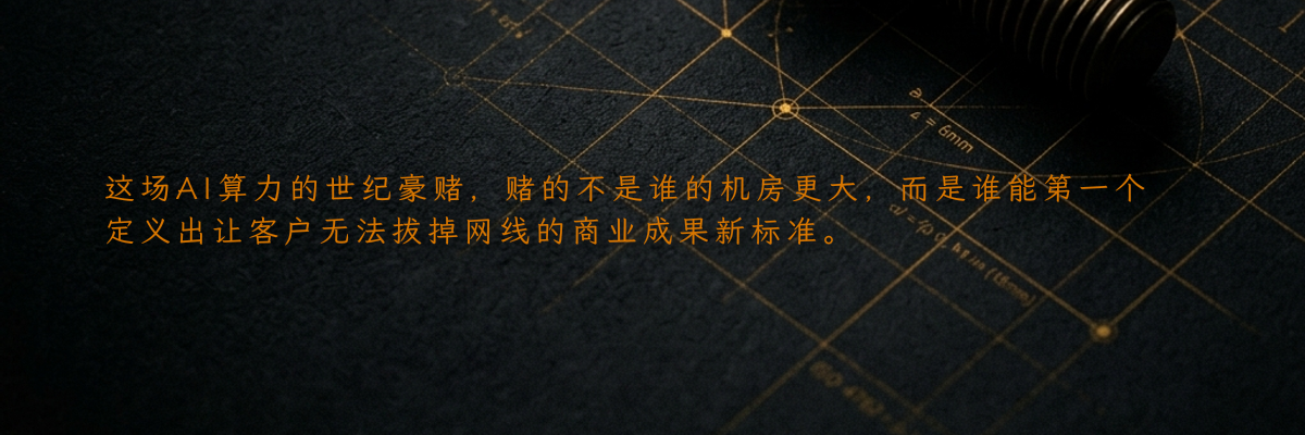 这场AI算力的世纪豪赌,赌的不是谁的机房更大,而是谁能第一个定义出让客户无法拔掉网线的商业成果新标准。