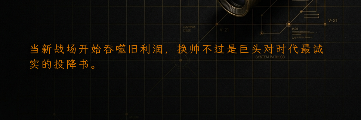 当新战场开始吞噬旧利润,换帅不过是巨头对时代最诚实的投降书。