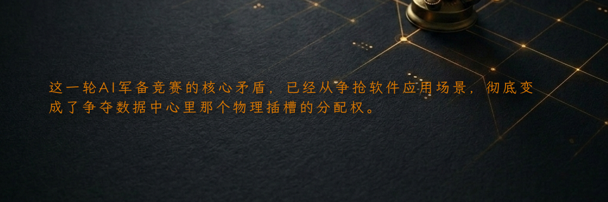 这一轮AI军备竞赛的核心矛盾,已经从争抢软件应用场景,彻底变成了争夺数据中心里那个物理插槽的分配权。