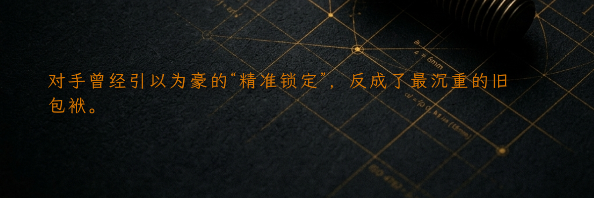 对手曾经引以为豪的“精准锁定”,反成了最沉重的旧包袱。