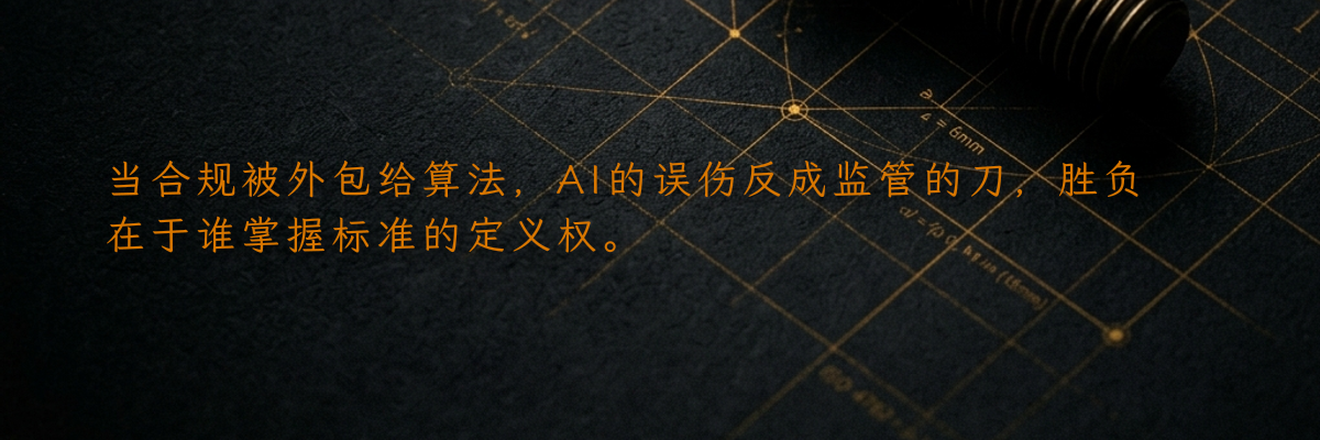 当合规被外包给算法,AI的误伤反成监管的刀,胜负在于谁掌握标准的定义权。