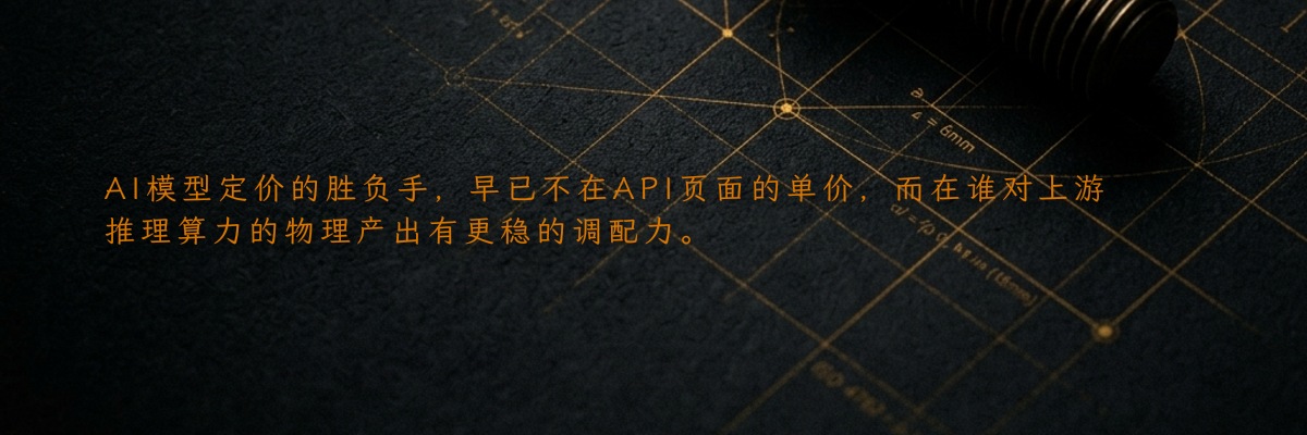 AI模型定价的胜负手,早已不在API页面的单价,而在谁对上游推理算力的物理产出有更稳的调配力。