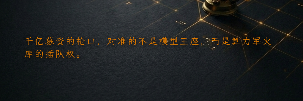 千亿募资的枪口,对准的不是模型王座,而是算力军火库的插队权。