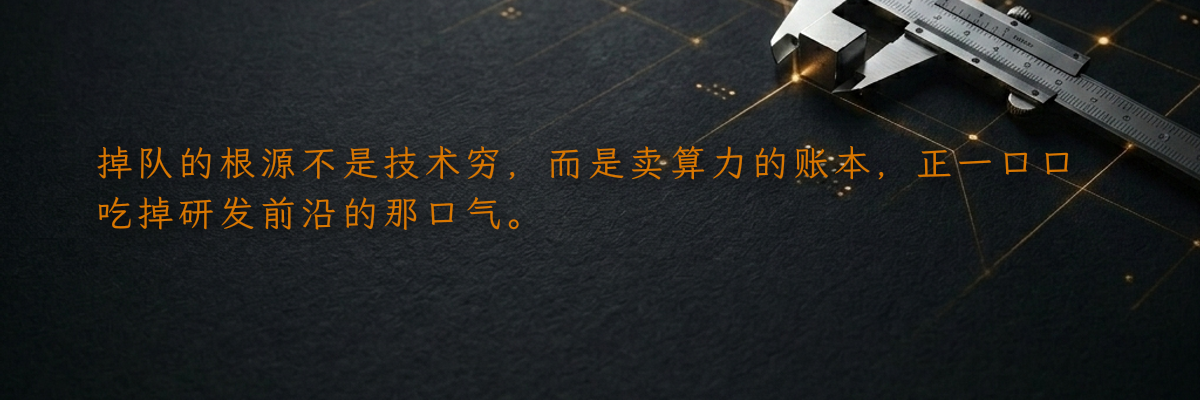 掉队的根源不是技术穷,而是卖算力的账本,正一口口吃掉研发前沿的那口气。