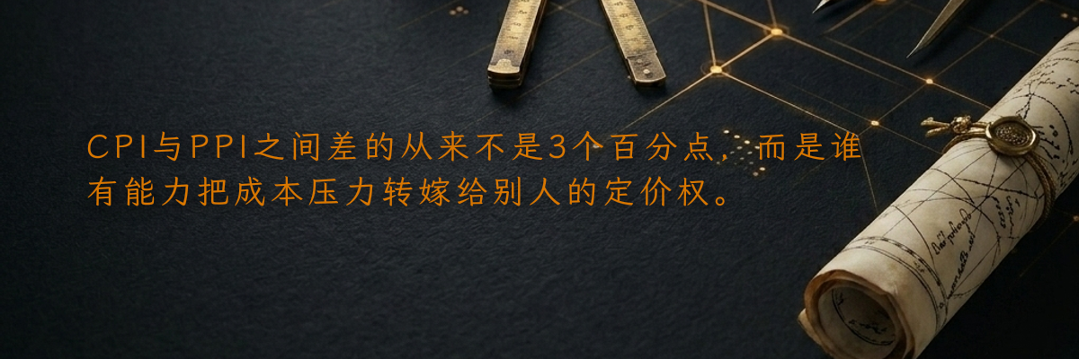 8月CPI与PPI之间那3个点,藏的不是涨价,是利润分配的话语权转移