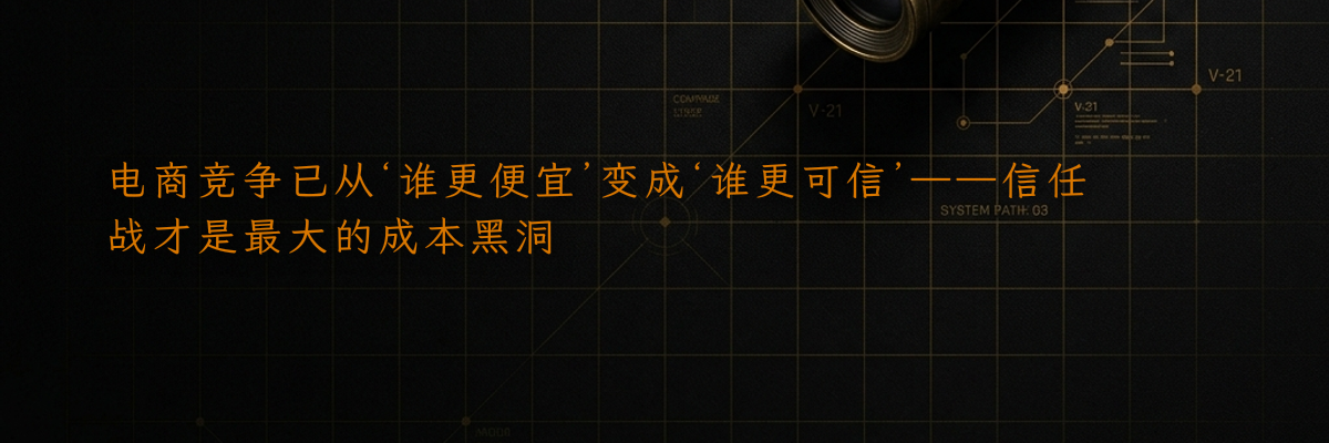 电商竞争已从‘谁更便宜’变成‘谁更可信’——信任战才是最大的成本黑洞